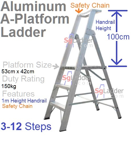 A-Platform Aluminum Ladder Singapore